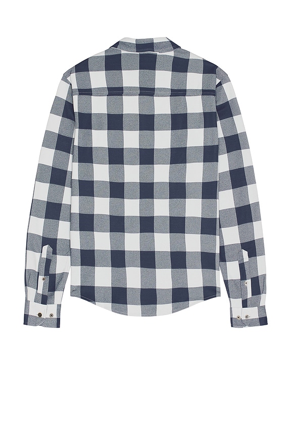 view 2 of 3 Hardy Flannel Shirt in Sleet Gray Buffalo Check