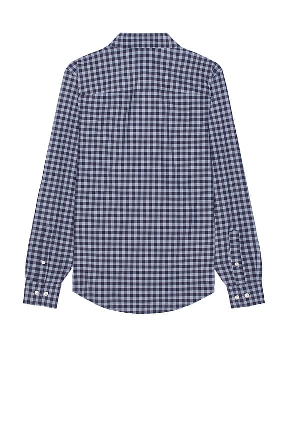 view 2 of 3 State Of Mind Shirt in Blue & Light Blue Gingham