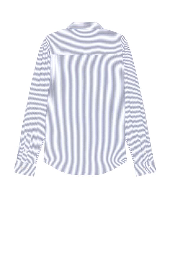 view 2 of 5 Slim Commuter Shirt in Dark Blue Wide Stripe