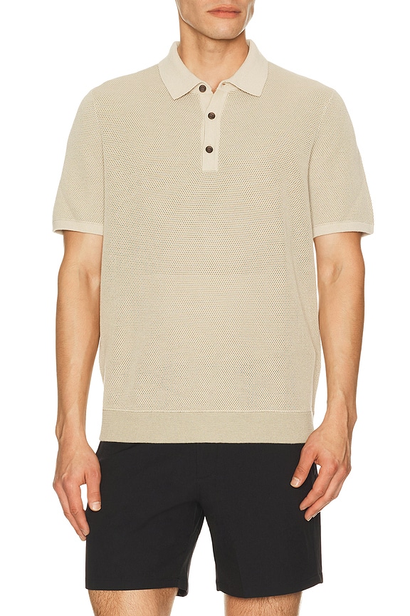view 1 of 4 Mercer Knit Polo in Bone