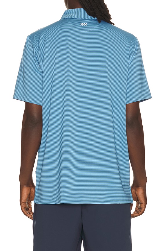 view 2 of 5 Drive Time Polo in Bright Sapphire Stripe