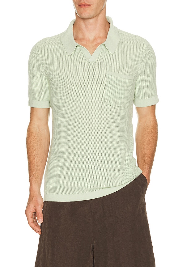 view 1 of 4 Coastal Johnny Collar Polo in Cool Mint