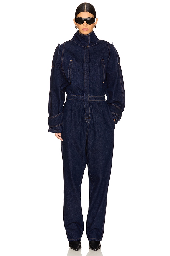 view 2 of 4 Nailah Jumpsuit in Dark Wash Blue