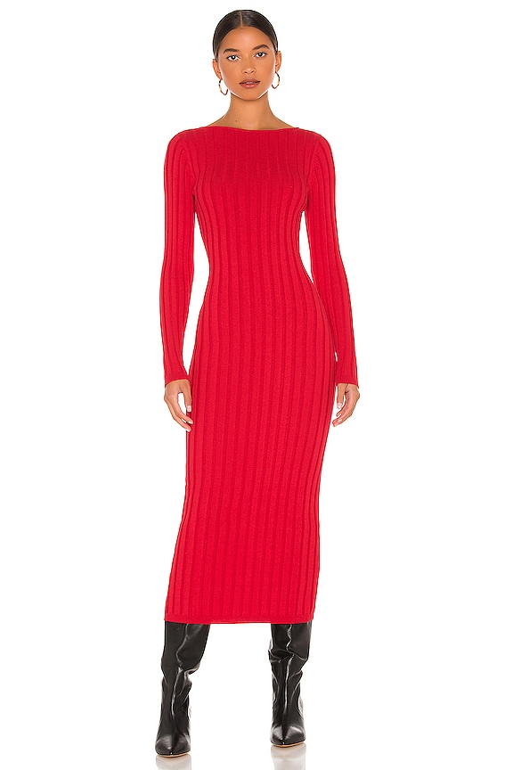 view 2 of 4 Kaleigh Knit Dress in True Red