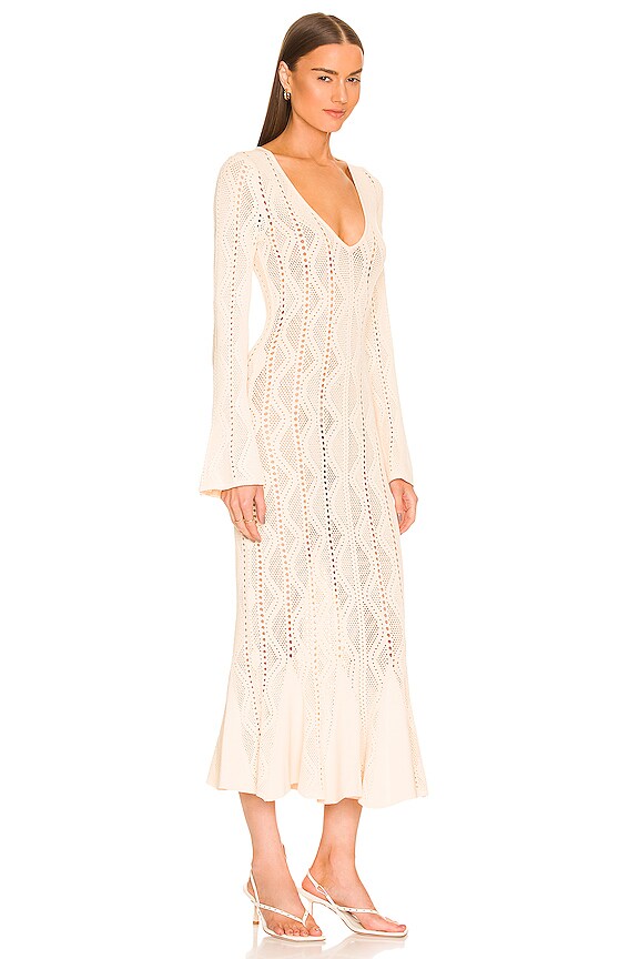 view 2 of 3 Rio Knit Dress in White Smoke