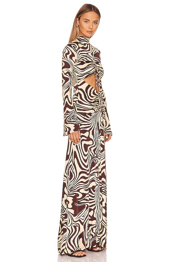 view 2 of 3 Clara Dress in Zebra Print