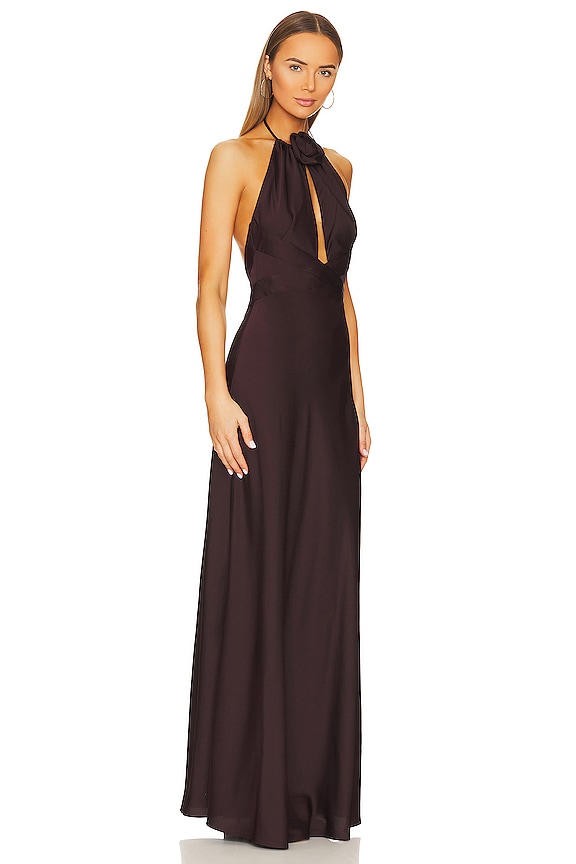 view 2 of 3 Wonder Dress in Mahogany