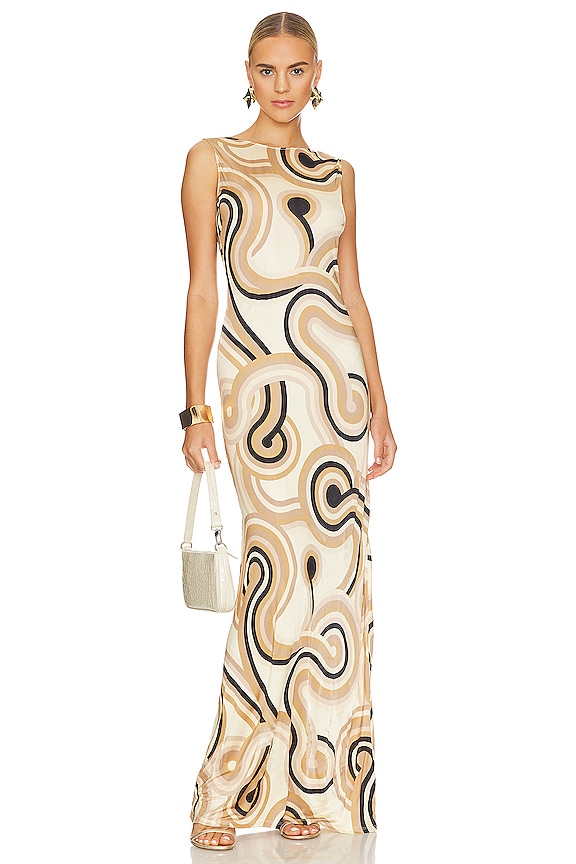 view 1 of 3 Tobi Dress in Tonal Swirl