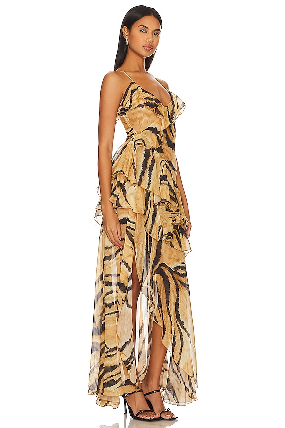 view 2 of 3 Alva Dress in Black & Tan Multi