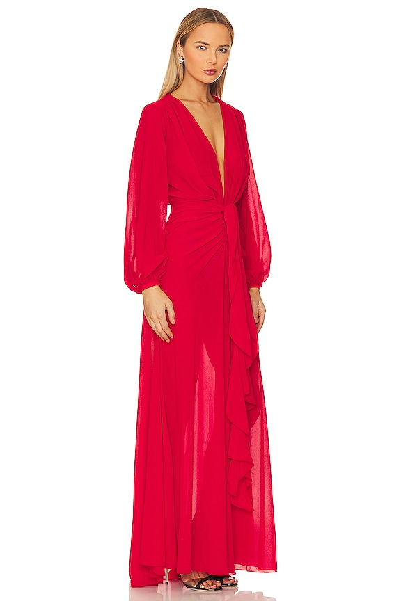 view 2 of 3 Quinne Dress in Crimson