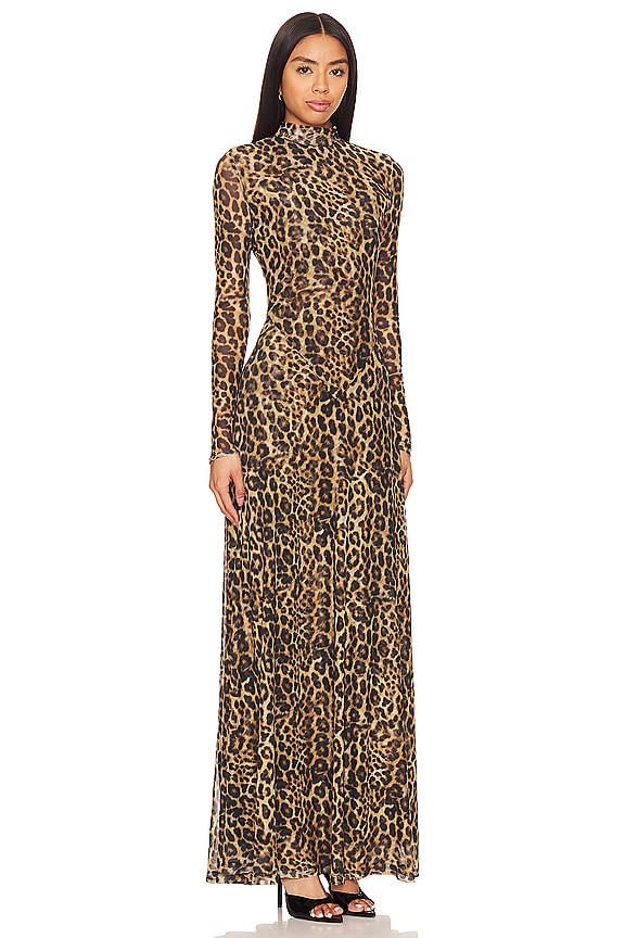 view 2 of 3 MAXIVESTIDO EMBER in Leopard