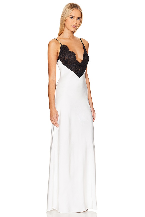 view 2 of 3 Malo Dress in Off White & Jet Black
