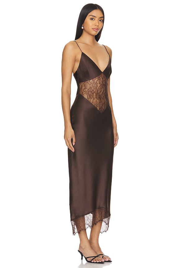 view 2 of 3 ROBE MI-LONGUE DREW in Dark Chocolate