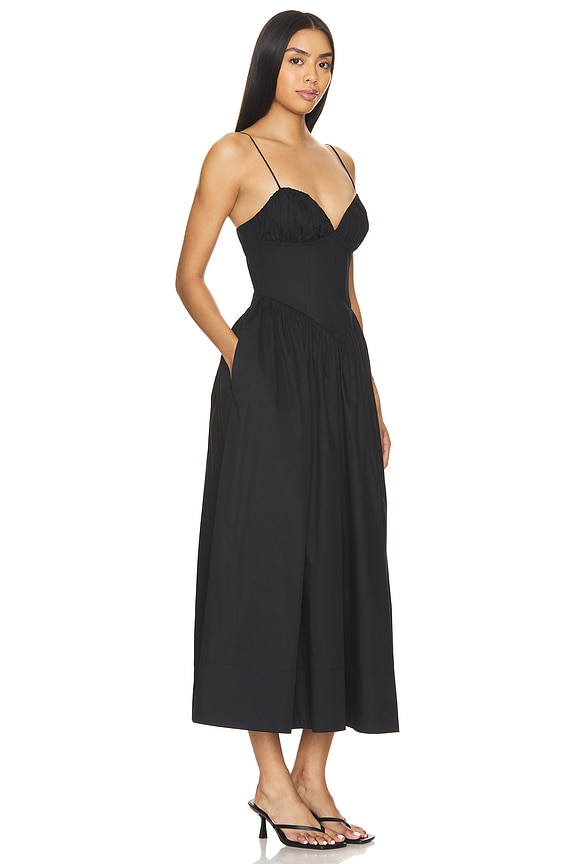 view 2 of 3 ROBE MAXI CARMINE in Jet Black