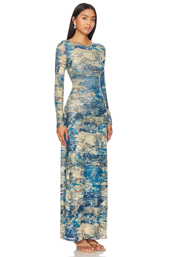 view 2 of 3 x REVOLVE Andrea Dress in Moss Watercolor