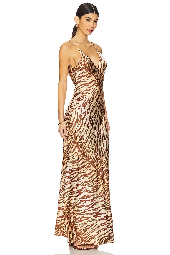 view 2 of 3 Rowan Dress in Tiger Print