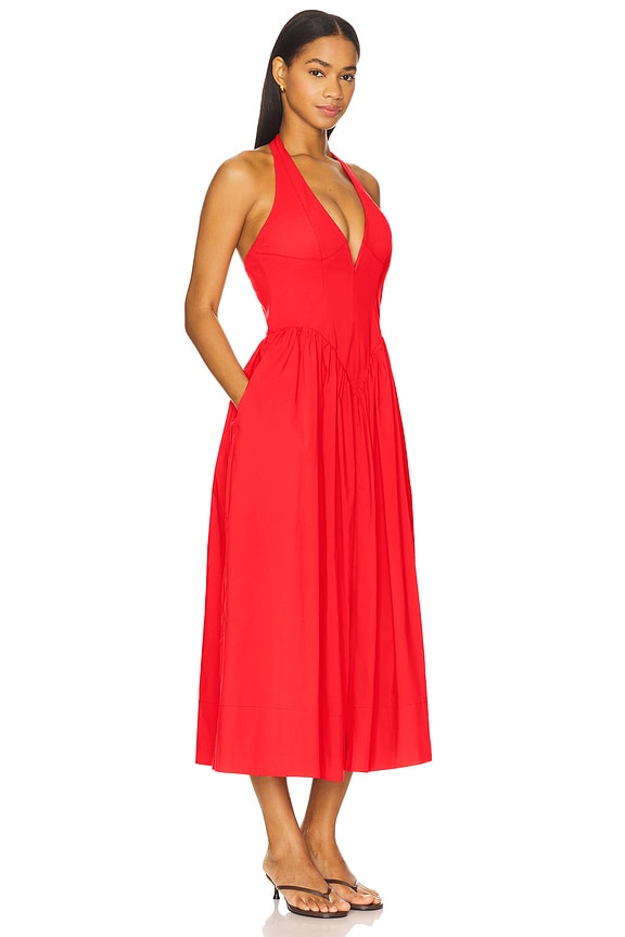 view 2 of 3 Filippa Dress in Fiery Red