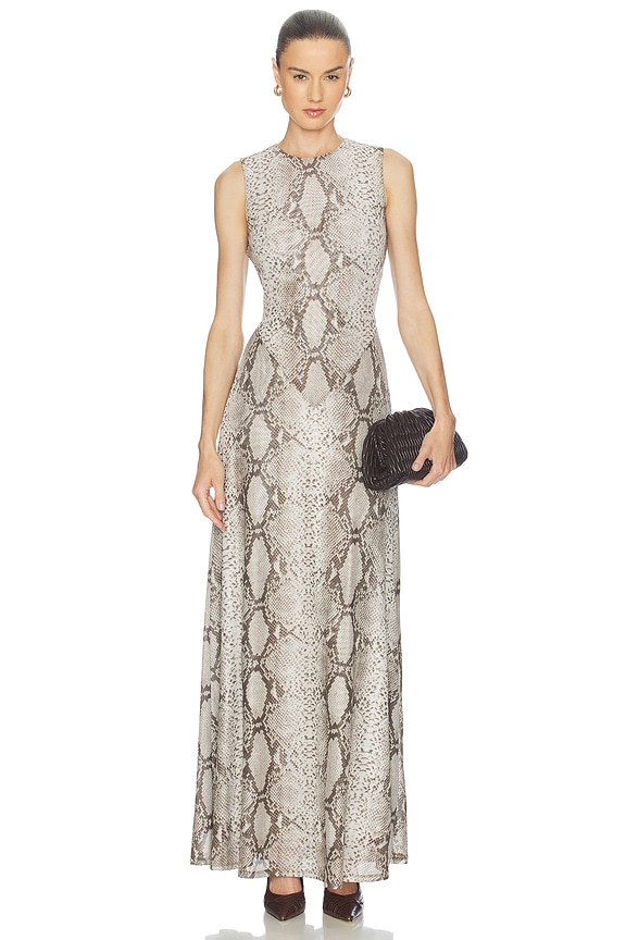 view 1 of 3 VESTIDO UZINA in Snake Print Natural Multi