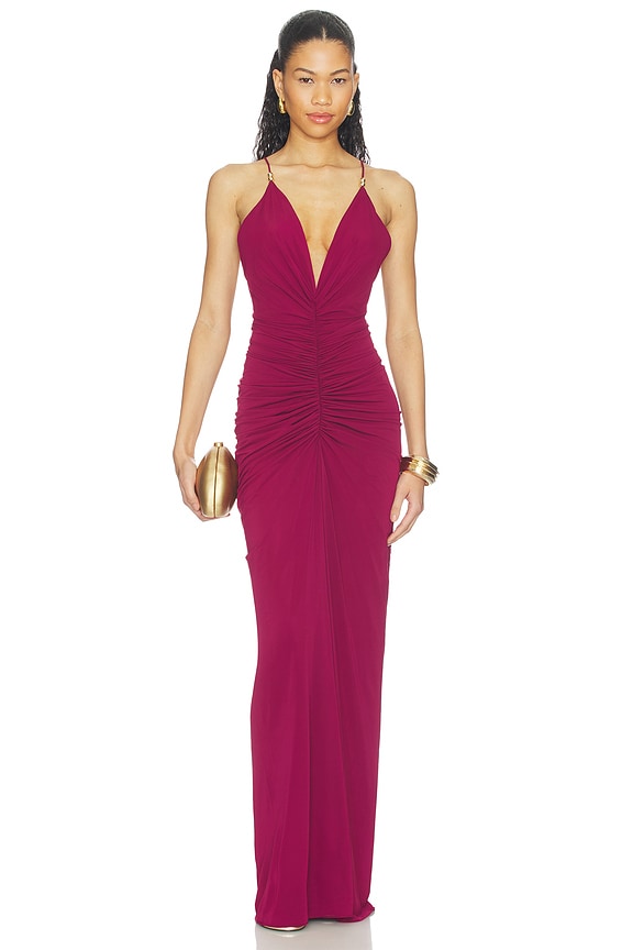 view 1 of 3 ROBE MAXI ANYA in Blackberry