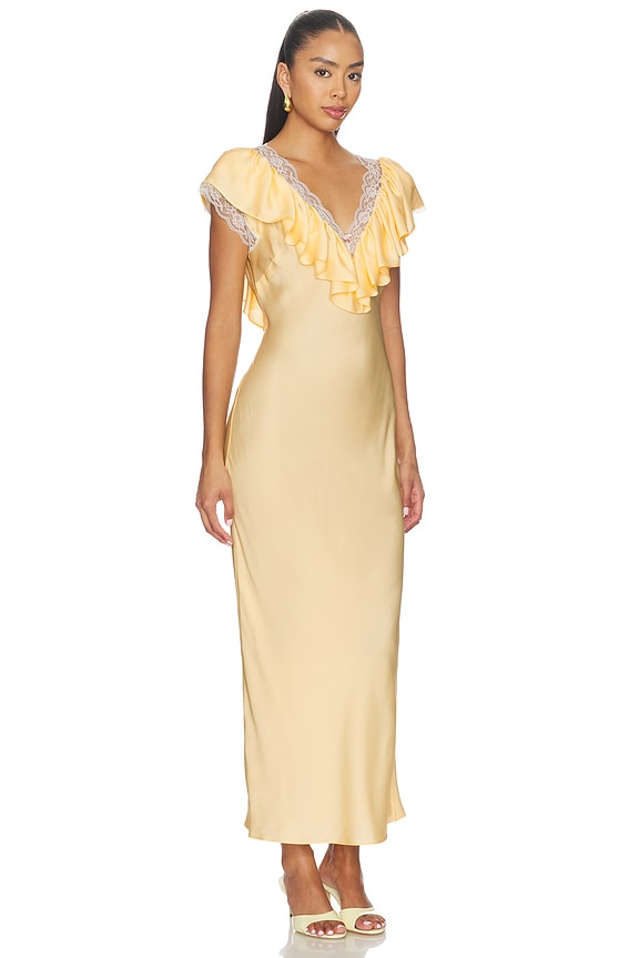 view 2 of 3 VESTIDO MIDI GRACIE in Citrine
