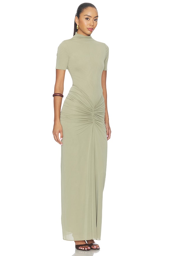 view 2 of 3 VESTIDO MIDI ENID in Elm