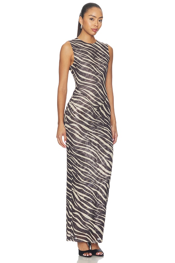 view 2 of 4 VESTIDO MIDI KRISA in Zebra