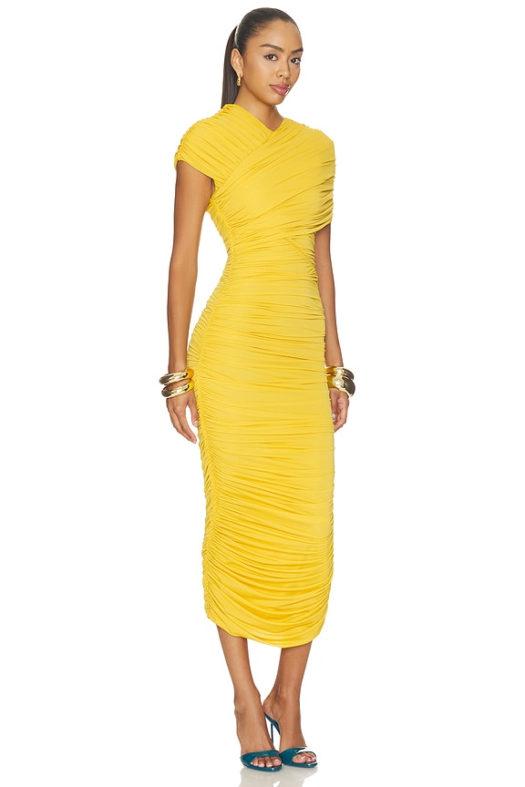 view 2 of 3 Janel Dress in Yellow Jasmine