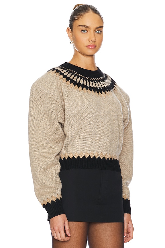 view 2 of 4 Bonnie Sweater in Fairisle Brown