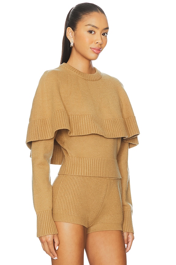view 2 of 4 Evian Knit Top in Camel