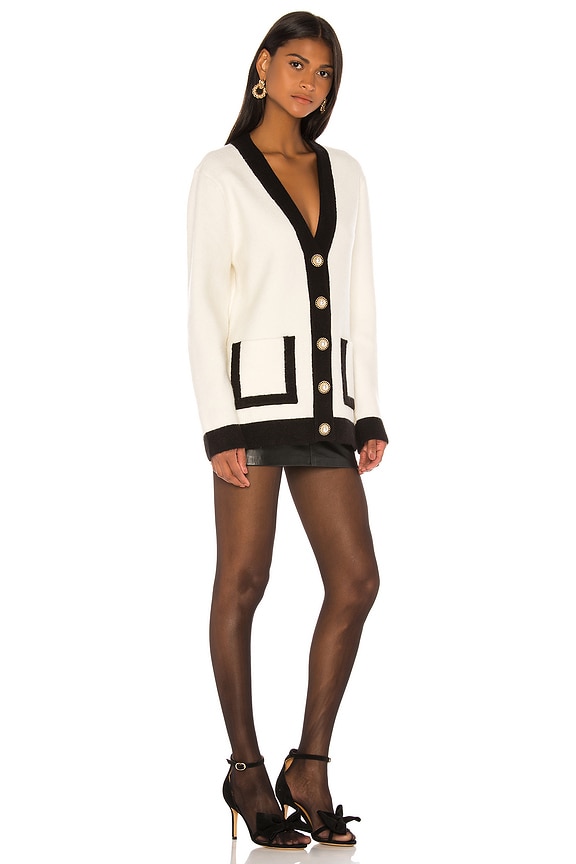 view 2 of 3 Omorose Cardigan in Black & White