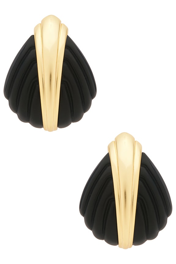 view 1 of 2 BISUTERÍA ASTER in Gold & Onyx