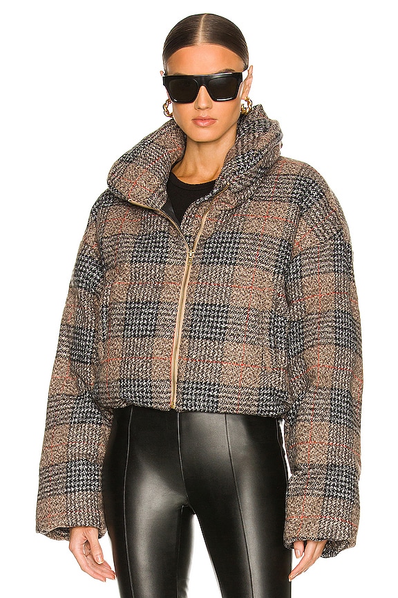 view 2 of 5 Sage Puffer in Marled Cinnamon Multi