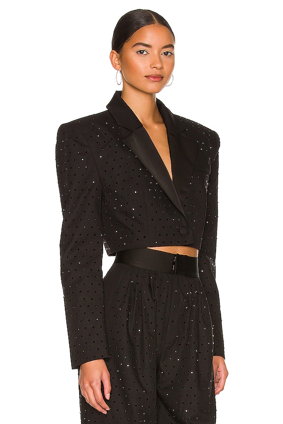 view 2 of 5 CHAQUETA CORA in Black & Black