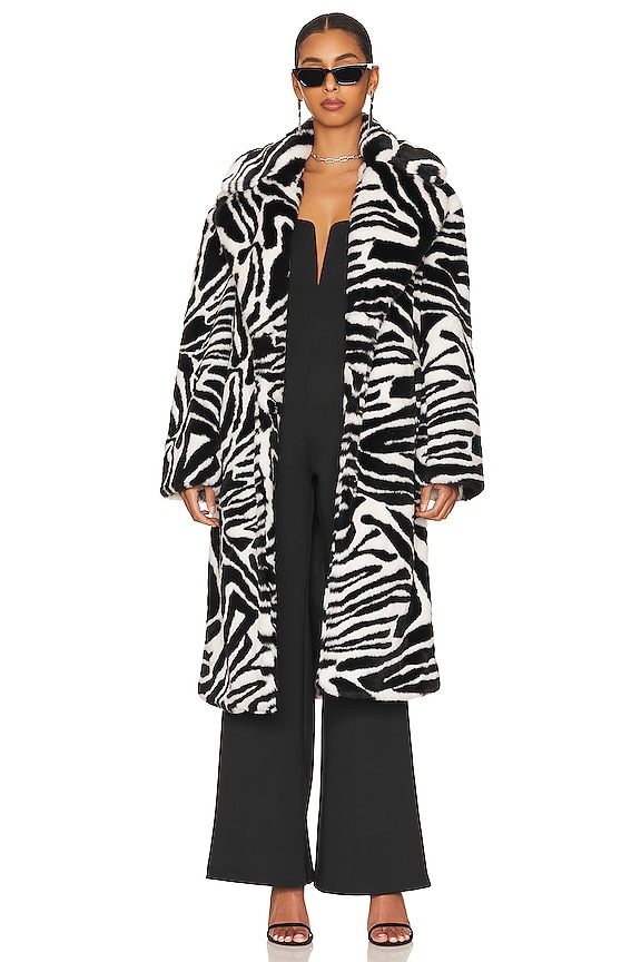 view 2 of 5 OLIVE 코트 in Zebra Print