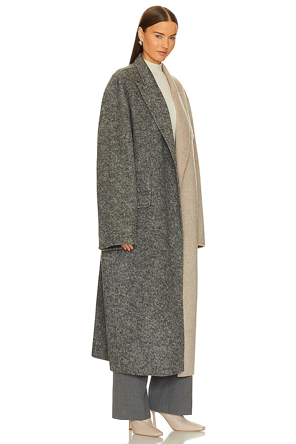 view 2 of 3 MANTEAU WENDALIN in Charcoal & Oatmeal Combo