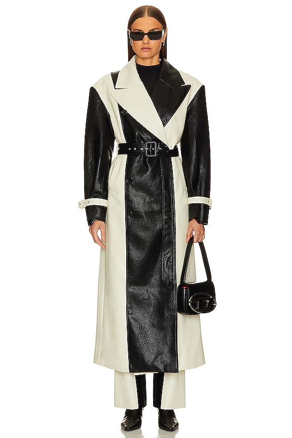 view 2 of 4 ПАЛЬТО BAYLOR in Black & Ivory Combo