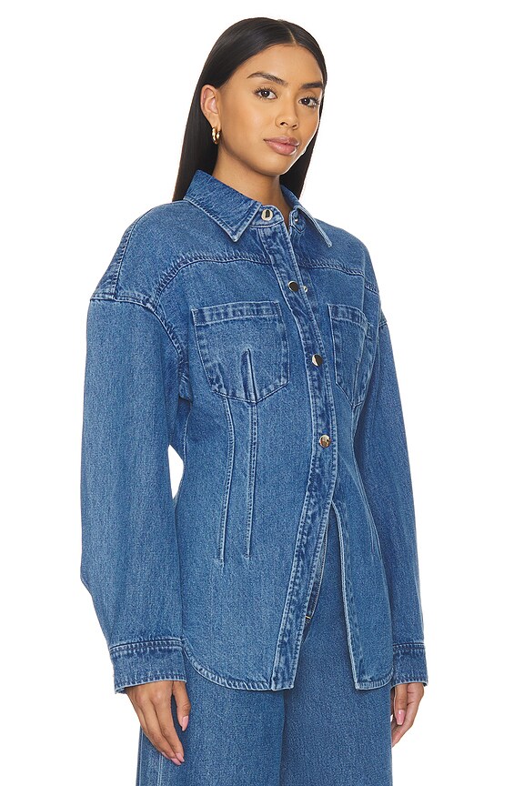 view 2 of 4 CHAQUETA JUNE in Indigo Wash