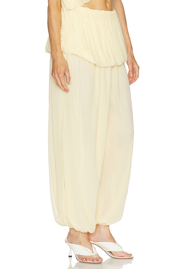 view 2 of 6 PANTALON WILLA in Butter Yellow