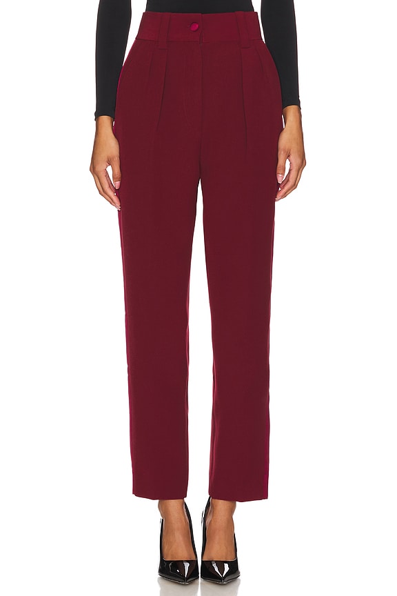 view 2 of 6 RONNY 턱시도 바지 in Oxblood