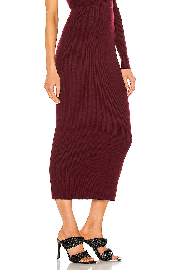 view 2 of 4 Hadwin Knit Skirt in Wine