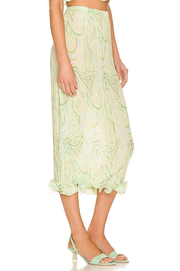 view 2 of 4 ЮБКА NORO in Sage Multi