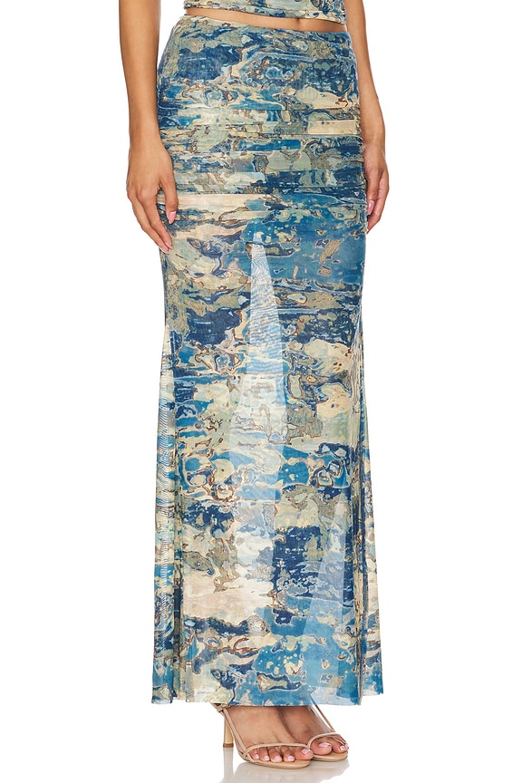 view 2 of 4 x REVOLVE Bruno Skirt in Moss Watercolor