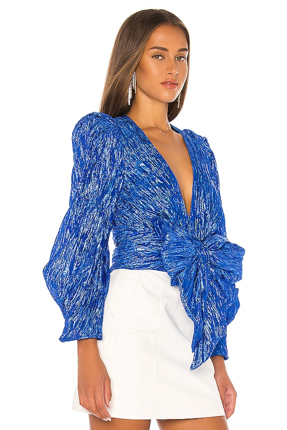 view 2 of 5 Jaden Blouse in Cobalt