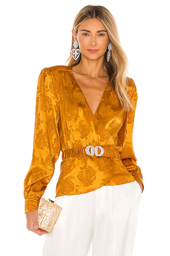 view 2 of 6 Lorrie Belted Top in Mustard