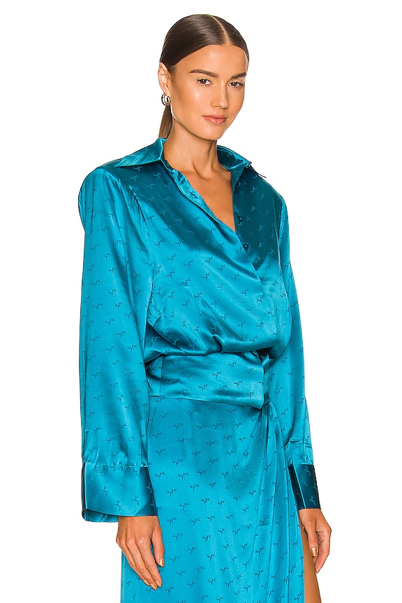 view 2 of 5 Faith Top in Caneel Bay Blue