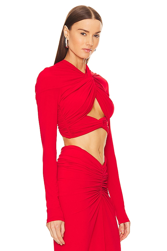 view 2 of 4 Bebe Top in Scarlet