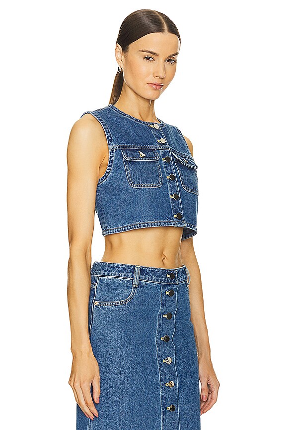 view 2 of 4 GUISE 조끼 in Indigo Wash