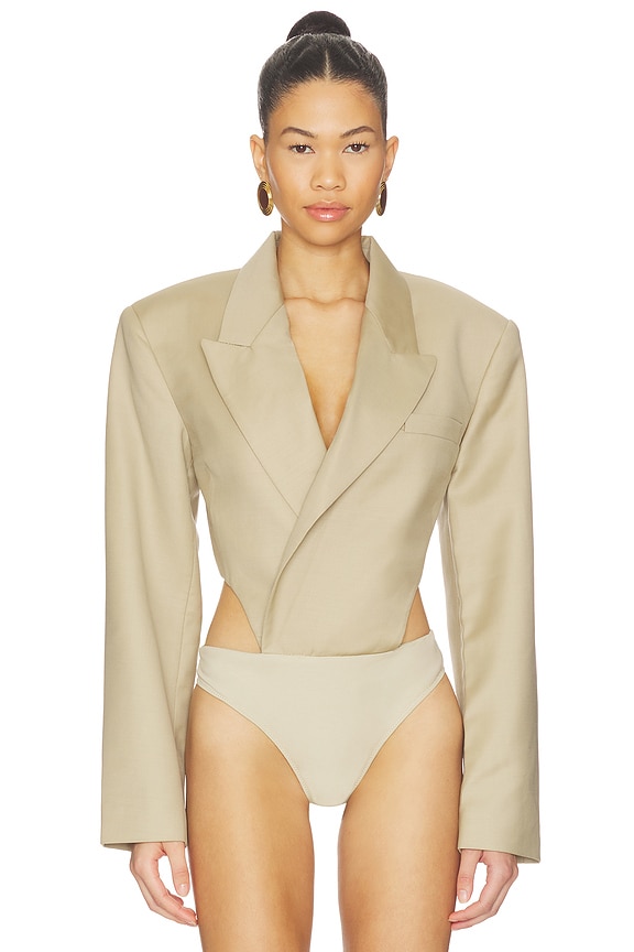 view 2 of 5 Florina Bodysuit in Tan