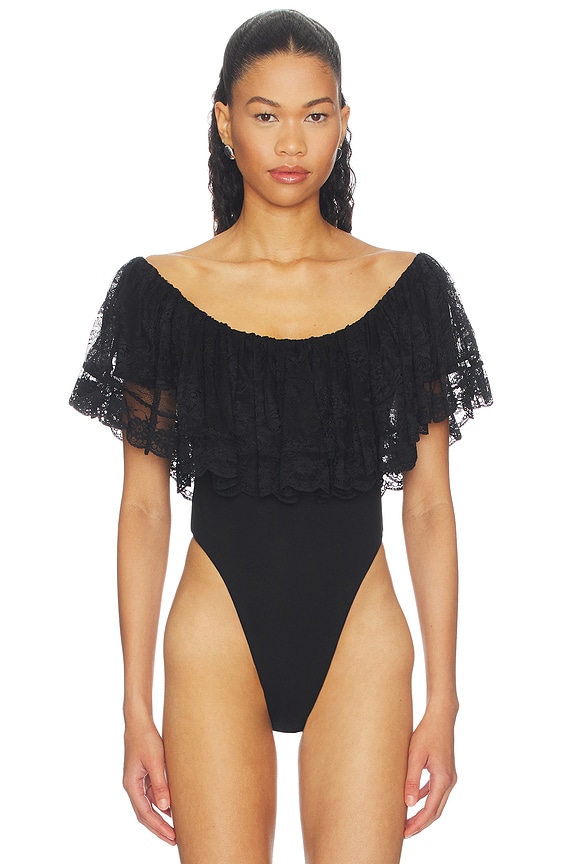 view 2 of 5 ROSETTE 바디수트 in Black
