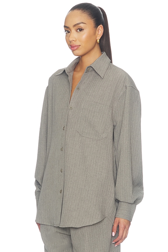 view 2 of 5 Niall Top in Grey Stripe